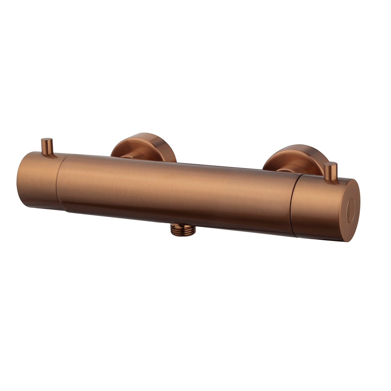 Wiesbaden Caral Cool Touch Thermostatische Douchemengkraan Geborsteld Brons Koper